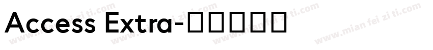 Access Extra字体转换